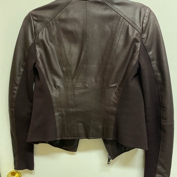 NOT FOR SALE Marc New York Burgundy Andrew Marc women’s Leather Jacket Women XS - Picture 7 of 8